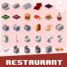 Restaurant Furniture - 餐厅家具 [可染色]
